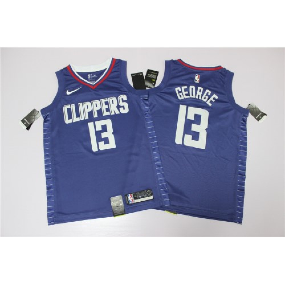 Men's LA Clippers Paul George #13 Blue 19-20 Swingman Jersey - Icon Edition-Pro Kit Vault | Brand New 26/27 Sports Jerseys
